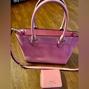 NWOT Kate Spade Pink Bag & A Matching Wallet